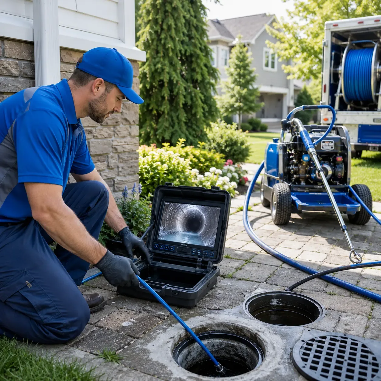 Outdoor drain cleaning professionals serving Cumberland, OH